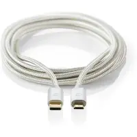 Nedis USB C naar Micro USB kabel | 3 meter | USB 2.0 (100% koper, Zilver)
