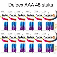 Deleex - Batterijen AAA R03P 1.5V - 48-stuks - triple A batterij