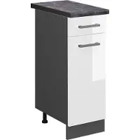 Vicco R-Line Keukenonderkast – 30 cm, WB Antraciet Wit Hoogglans