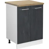 Vicco R-Line Keukenonderkast – 60 cm WB Eik Zwart beton