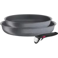 Tefal Ingenio Natural Force L3969102 Set van 2 pannen 24/28 cm + afneembare handgreep - Inductie