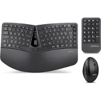 Perixx PERIDUO-606A DE, 3-in-1 toetsenbord- en muisset, draadloos, ergonomisch