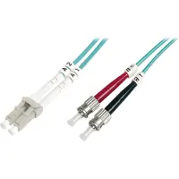 Digitus DK-2531-02/3 Glasvezel kabel 2 meter LC ST I-VH OM3 Aqua-kleur