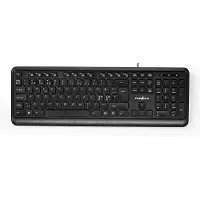 Nedis Bedraad Toetsenbord | USB-A | QWERTY | Scandinavisch | | 1 stuks - KBMU200BKND