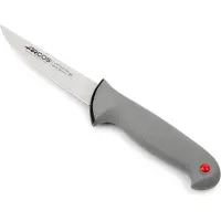 Arcos Fleischmes , model Prof 241400, gemaakt van roestvrij staal Nitrum en mango van ergonomisch polypropyleen, met een lemmet van 13 cm. Geschikt voor presentatie in een vitrine