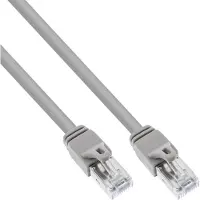 InLine Patchkabel,S/FTP (PiMf),Cat.6 gecertificeerd,250MHz,PVC,koper,grijs,0,3m