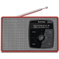 Technisat DIGITRADIO 2 Radio DAB+, VHF (FM) DAB+, FM, Bluetooth Wekfunctie Rood-zilver