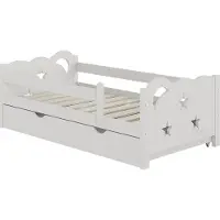 VitaliSpa Jessica Kinderbed – 70x140 cm met lade, zonder matras Wit