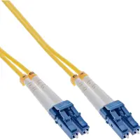InLine LC Duplex Optical Fiber Patch kabel - Single Mode OS2 - geel / LSZH - 7 meter