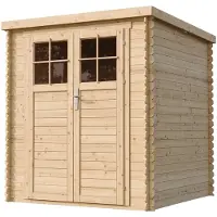 Timbela M309F+M309G - Houten tuinhuis - 3,53 m² - 204x204xH206 cm - met vloer