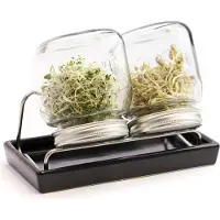 Eschenfelder Kiemglas Systeem 2x750 ml met afdrupschaal antraciet
