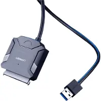 UGREEN - adapterkabel - voor 2.5/3.5 schijf - (USB-A - 3.0 - SATA) - zwart - (CR108)