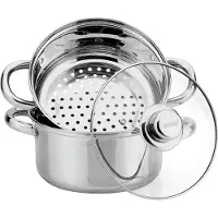 KINGHOFF 3315 stoompan - Ø18 cm - rvs - alle warmtebronnen
