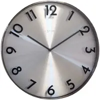 Nextime Metalen wandklok - 40cm -Stille klok - Metaal - NeXtime Reflection