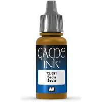 Vallejo Hobbyverf Acrylverf - 72091 Game Color - Sepia Ink - Acryl - Verf flesje - 18 ml