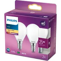 Philips 8718699782092, 2,2 Watt, 25 Watt (equivalent), E14 fitting, 250 lumen, 15.000 uur, Warm wit