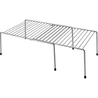 Metaltex - Adapto - Uitschuifbaar Opbergrek - Keuken Organizer - Ruimtewinner - Verstelbare breedte van 33 tot 57 cm - Inclusief anti-slip pootjes