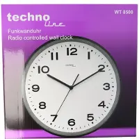 Technoline WT 8500, Wandmodel, Rond, Zwart, Kunststof, Batterij, LR06