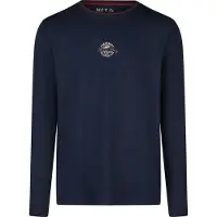 Phil&Co. Pyjama lang ' Great Bay ' donkerblauw / grijs