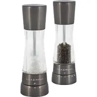 Cole and mason Peper- en zoutmolen Cole & Mason Gourmet Precision Derwent Gun Metal Salt & Pepper Mill Gift Set 19 cm