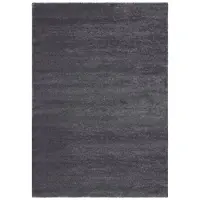 Muratap Soft luxe velvet laagpolig vloerkleed effen grijs- 200x290 cm