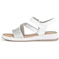 Gabor Dames Sandalen - wit / zilver
