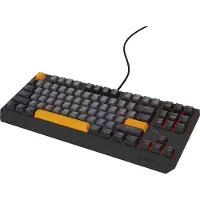Genesis NKG-2082 - Thor 230 TKL toetsenbord - Gaming - Bedraad - Mechanisch - RGB - US - Linear - Android - XBOX One - XBOX Series S - XBOX Series X - PC - PlayStation 4 en 5 - Zwart - Oranje -