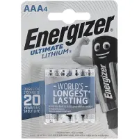 Energizer Ulitmate Lithium AAA - FR3 - FR03 Batterijen - 4 stuks