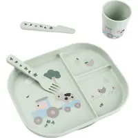 Done by Deer Tiny Farm Tableware Groen