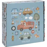 Little Dutch Knutseldoos met brandweerthema - Jim & Friends - Met verf, waskrijt, stickers, foamklei en nog veel meer - Knutselen - Speelgoed kinderen - Voor jongens - Vanaf 3 jaar