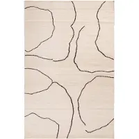 Ferm Living Vloerkleed Gesso Jute Rug 200 x 300 cm - Off-White / Dark Fig