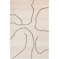 Ferm Living Vloerkleed Gesso Jute Rug 170 x 240 cm - Off-White / Dark Fig