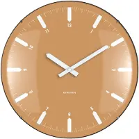 Karlsson Realista Dome Wandklok | Ø35cm | Ochre geel