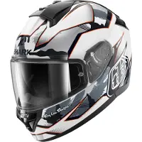 Shark Ridill 2 Matrix Camo Wit Zilver Rood WSR Integraalhelm Maat XS