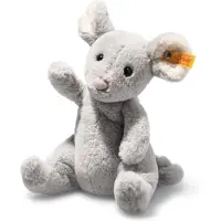 Steiff Zachte Cuddly Friends Kaasmuis blauw-grijs zittend, 19 cm