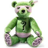 Steiff pluche Batman The Riddler teddybeer khaki 30 cm knuffel.