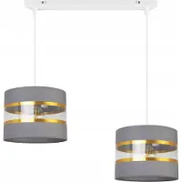 Light11 HOME Hanglamp Grijs met Gouden Accenten - Stijlvolle Plafondlamp