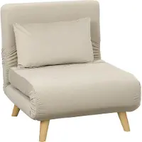 HOMCOM - 2-in-1 Slaapfauteuil - Sierkussen - Verstelbare Rugleuning