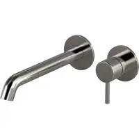Hotbath BUDDY Afbouwdeel tbv Inbouw wastafelkraan 22cm Geborsteld Nikkel (B105EXT22GN)