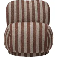 Ferm Living Rico lounge chair piccolo fauteuil Louisiana, Sand-chocolate