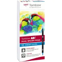 American Tombow ABT Dual Brush pen 12-set Primary