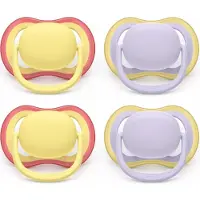 Philips Avent Ultra Air – Ademend en lichtgewicht fopspeen (0-6 mnd) – 4 stuks - SCF087/20