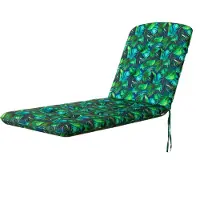 Hobbygarden Hobbygaren Tuinkussen Beatriz 3D Bladeren voor ligbed 185x60cm - Waterafstotende stof - UV bestendig