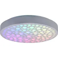 RL LIVE YOUR LIGHT Reality - LED Plafondlamp - Plafondverlichting - 22W - Aanpasbare Kleur - RGB - Afstandsbediening - Dimbaar - Rond - Wit - Kunststof
