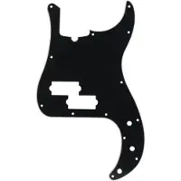 Fender Standard Precision Bass Pickguard, 13 Gaten, 3-Laags - Zwart
