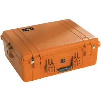 Peli Case 1600NF Koffer Groot oranje zonder schuim