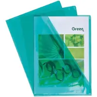 Exacompta L-map A4 Groen Kunststof, PVC (Polyvinylchloride) 100 Stuks