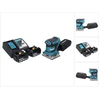 Makita DBO 482 RF accu-excentrische schuurmachine 18 V 112 x 102 mm + 2x accu 3,0 Ah + oplader