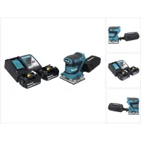 Makita DBO 482 RG accu-excentrische schuurmachine 18 V 112 x 102 mm + 2x accu 6,0 Ah + oplader