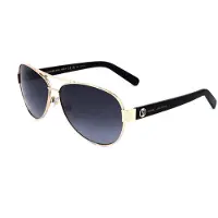 Marc Jacobs Grey Gradient Lensed Gold Detail Zwarte Zonnebril